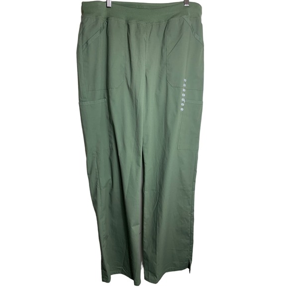 Cherokee Workwear Women's Straight Leg Elastic Waist Cargo Scrub PantsWW170 XLTT - Picture 1 of 7